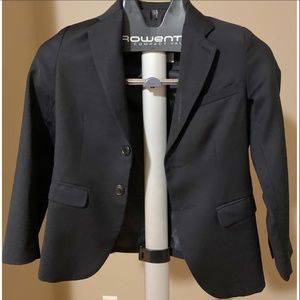 ZARA BOYS BASIC SUIT JACKET BLACK - SIZE 7/8